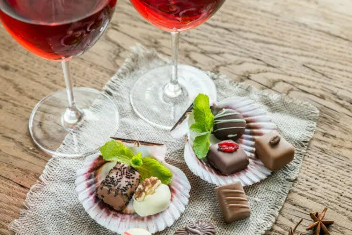 Wine and chocolate pairings