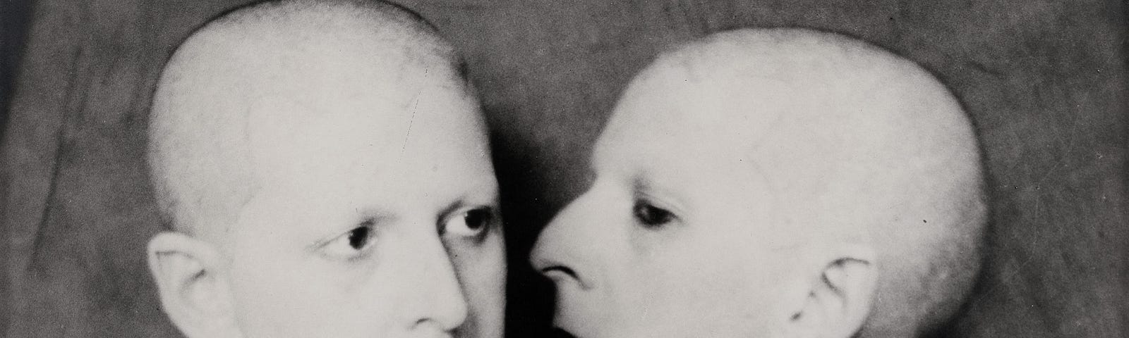 When society considered men to be men and women to be women, Schwob chose to be gender ambiguous and called herself by the name “Claude Cahun”. Claude in French could either be a man or a woman. Cahun was a French surrealist photographer and a creative artist. Sometimes she would shave her head, become bald and confront us with an uncompromising stare with a caption reading: “Que me veux-tu?” meaning “What do you want from me?”