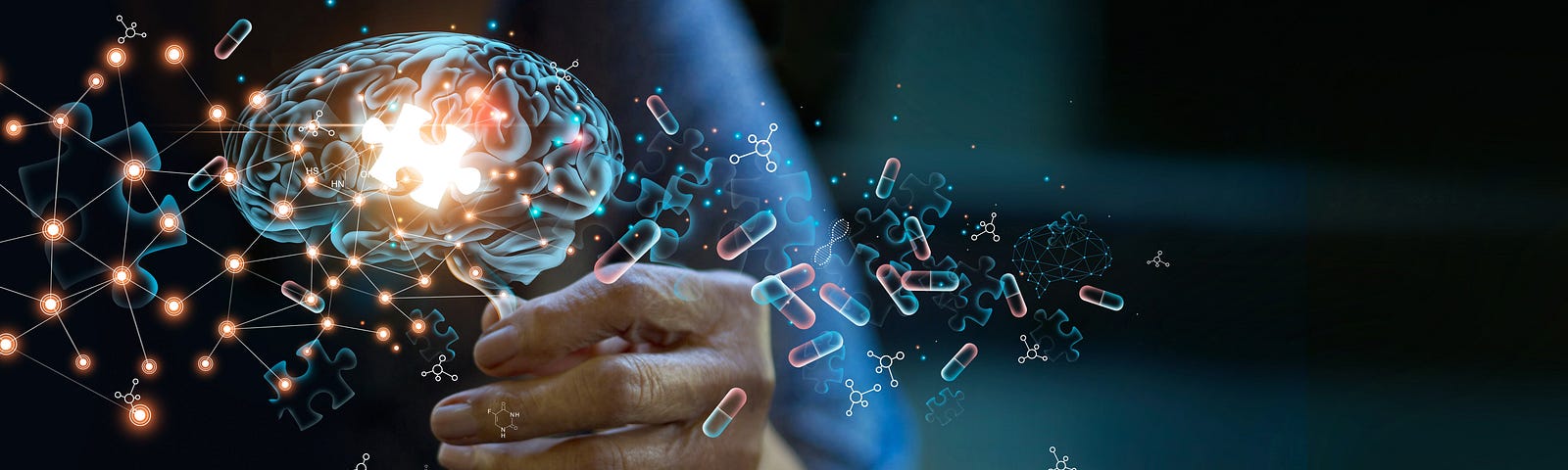 A hand holds a holographic image of a small brain (with a light inside the translucent blue image). Artificial intelligence (AI) in drug discovery holds great promise for accelerating the development of new treatments and improving patient outcomes. It also raises risks and ethical considerations that warrant careful attention. Today we briefly explore navigating the risks and ethical challenges of AI in drug discovery.