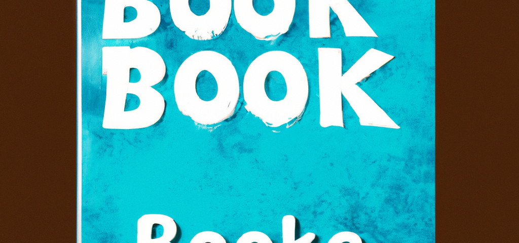 A book cover Book Book in white on blue background by Booke Booking