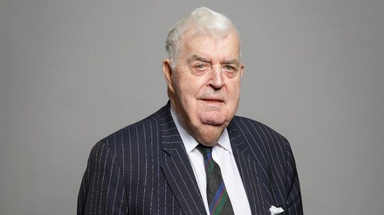 Photograph of Lord Kilclooney, a Peer in the UK House of Lords.