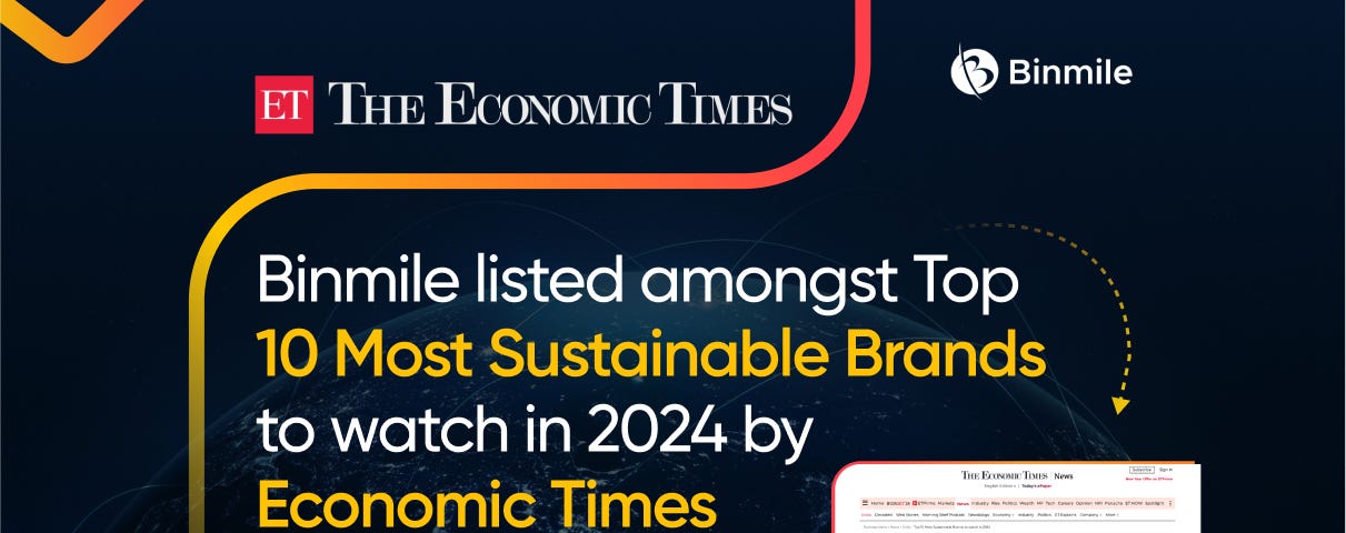 Binmile One Amongst Most Sustainable Brands for 2024