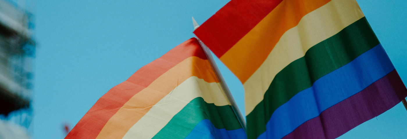 Two LGBTQI+ flags