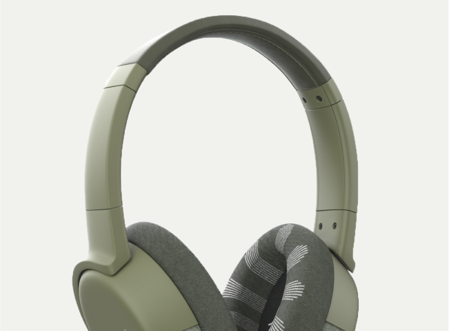 Neurable Enten headphones in olive