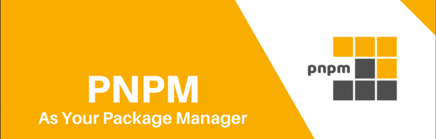 pnpm as your package manager and pnpm logo