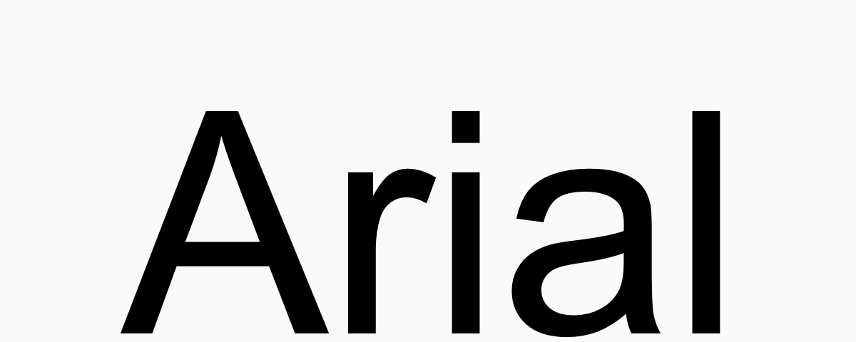 arial font weights