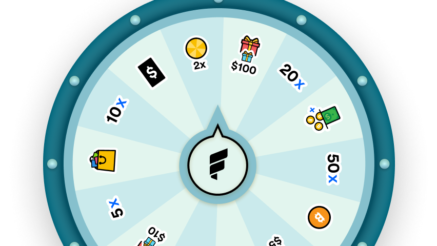 Fold bitcoin rewards app cardholder wheel for March 24,2021 — April 7,2021