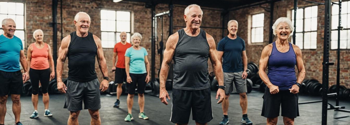 Fit oldies doing Crossfit