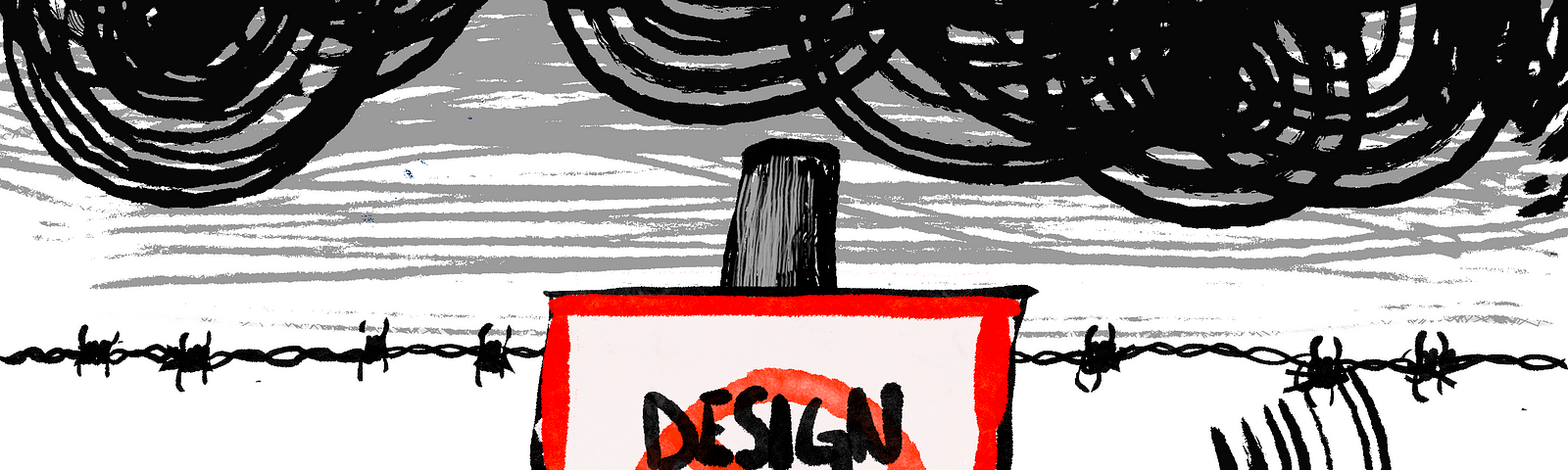 An image showing a fence with a sign prohibiting design hand over.