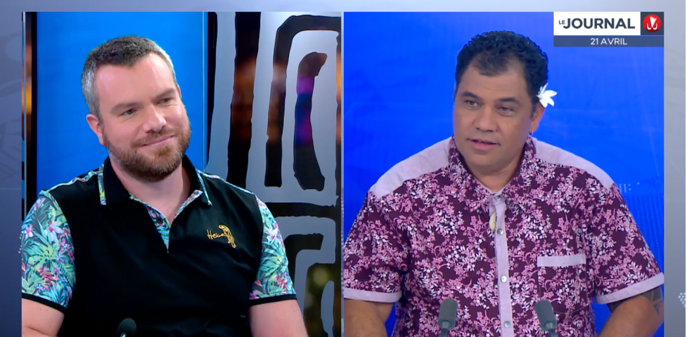 Tristan Pascart on the news in Tahiti in April 2023 discussing key results from a study on gout carried out in collaboration with Variant Bio.