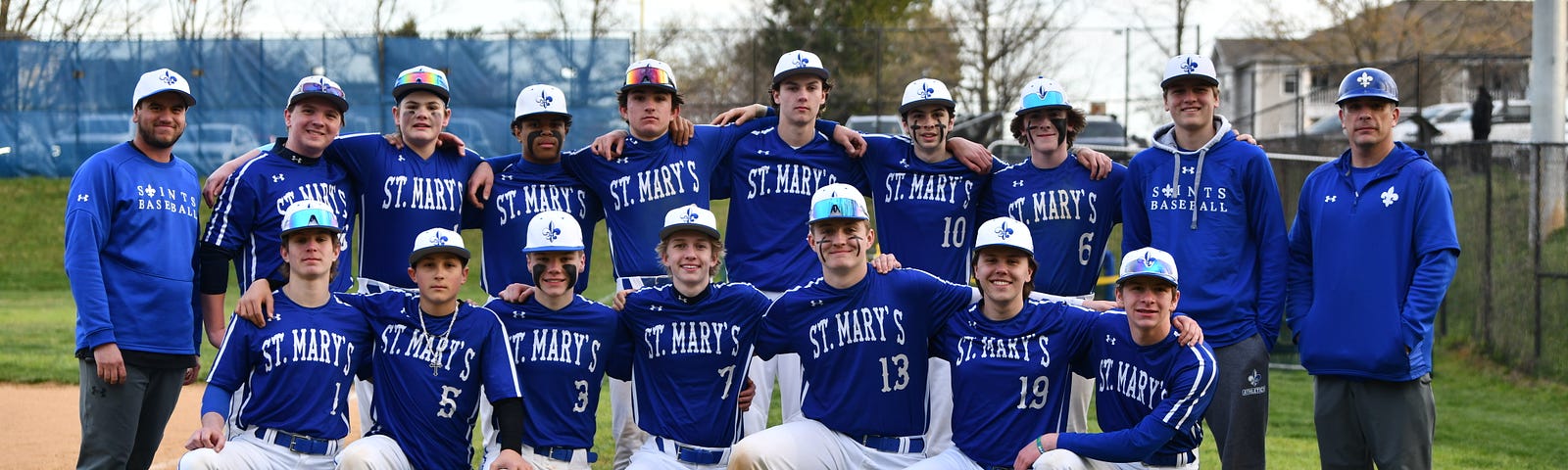 Author (far right) with his mighty and beloved St. Mary’s Junior Varsity Saints.