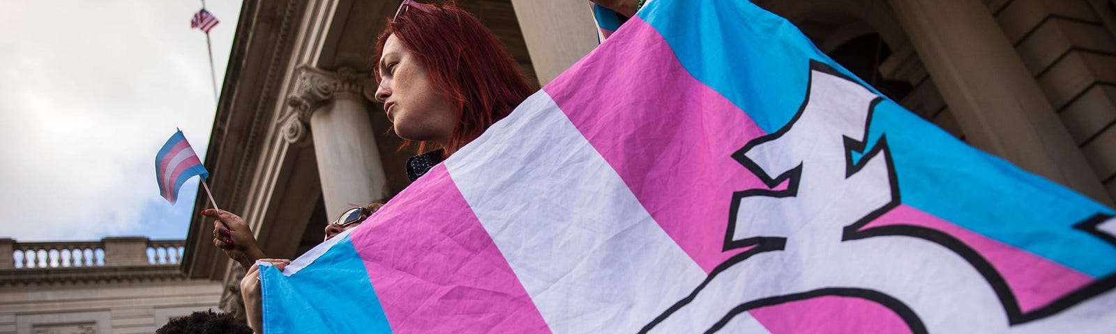 Rally held in support of transgender community in NYC.