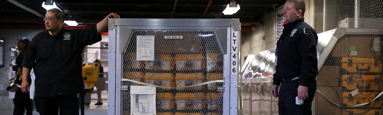 Ventilators at the New York City Emergency Management Warehouse are shipped out for distribution in the Brooklyn borough of New York City, March 24, 2020. Photo by Caitlin Ochs/Reuters