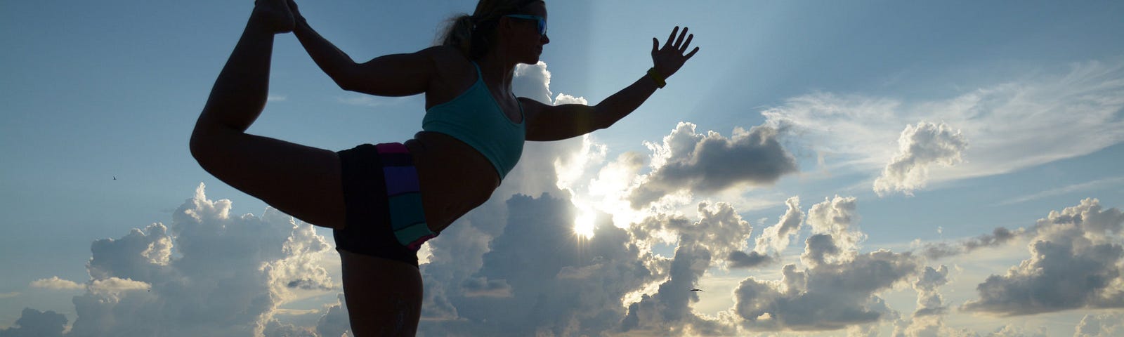 Beach yoga