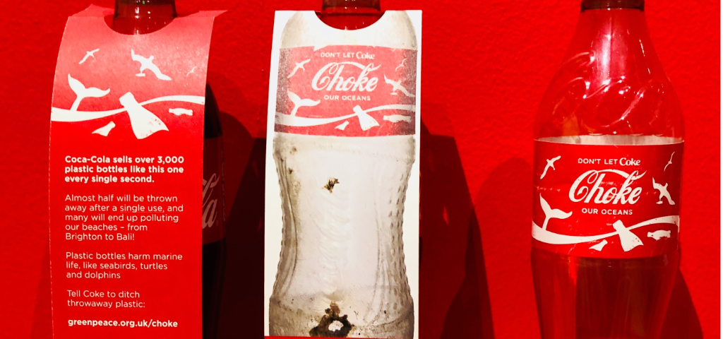 Greenpeace’s “Don’t let Coke choke our oceans” campaign