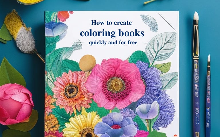 How to create coloring books quickly and for free