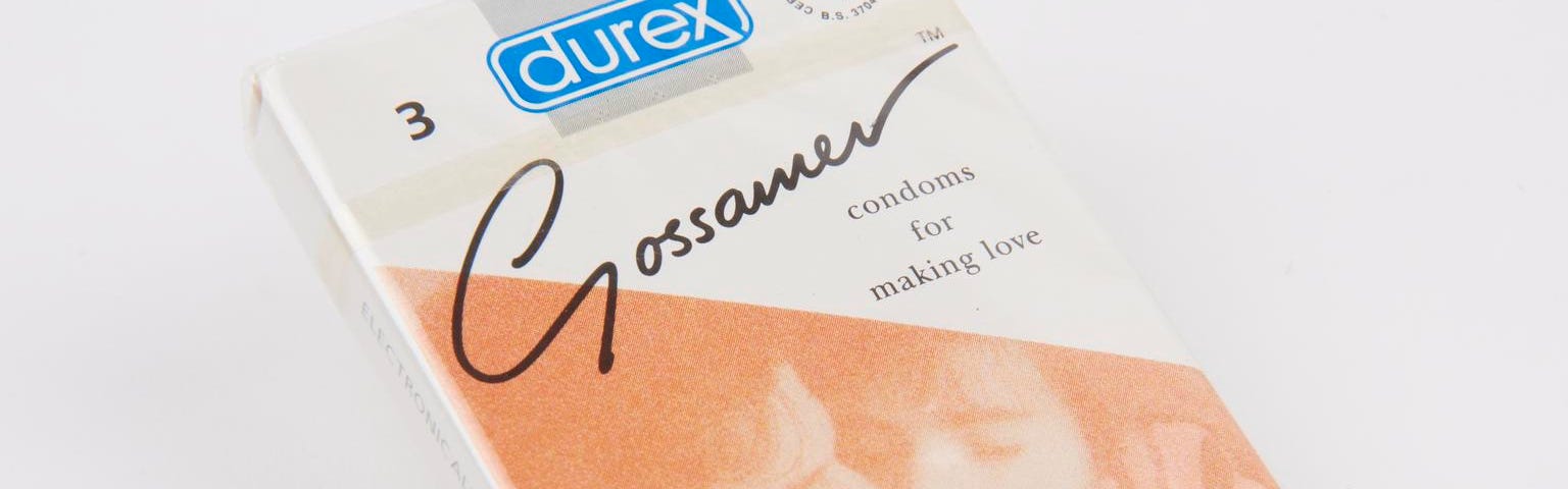 A packet of 3 Durex Gossamer condoms