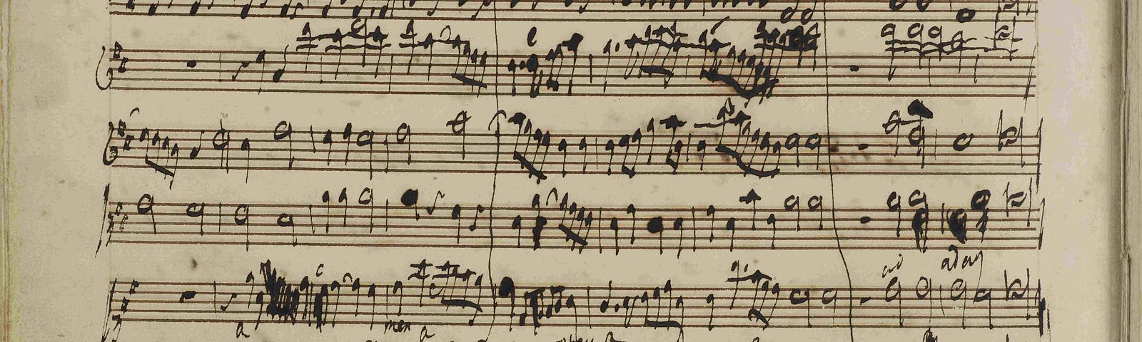 handwritten music with Handel’s signature at the bottom