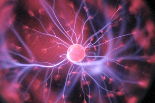 Artistic depiction of a neuron.