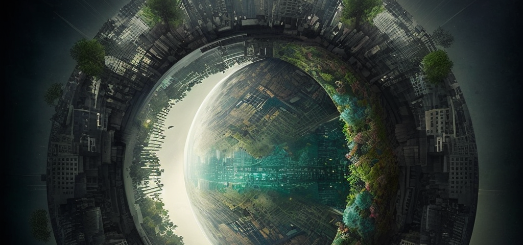 matrix portal embedded reality cyberpunk newly terraformed planet