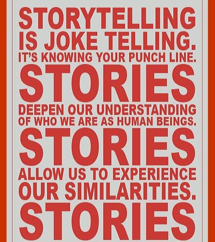 Storytelling is joke telling