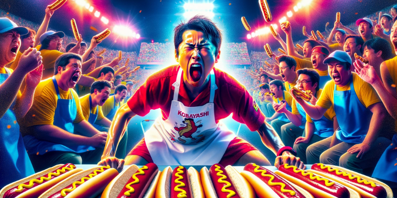 Takeru Kobayashi, 6-time world champion of competitive eating