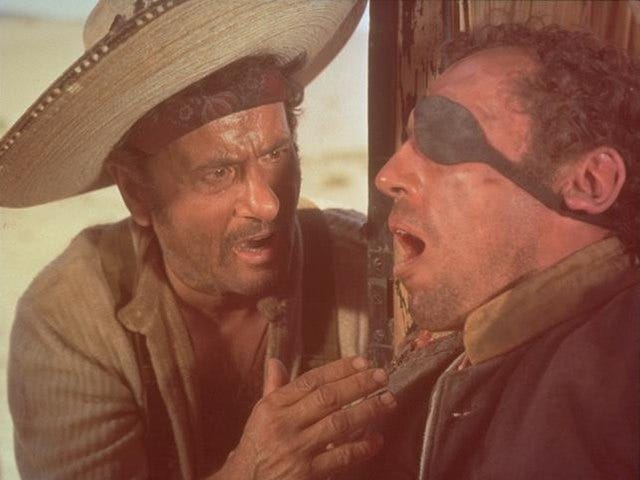 Eli Wallach and Antonio Casale in The Good, the Bad and the Ugly (1966), Public Domain, Wikimedia Commons