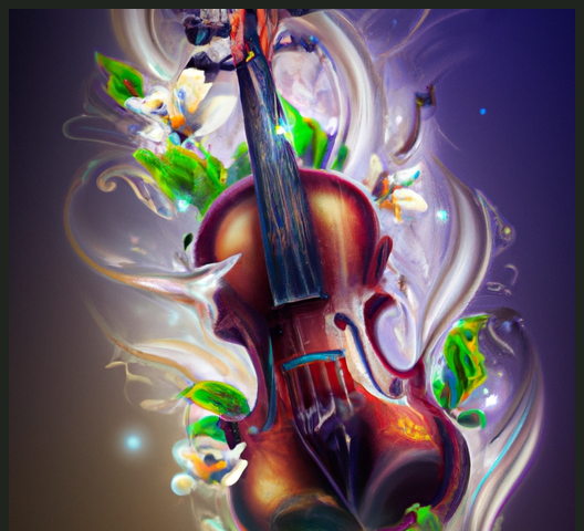 Fancy image of a violin