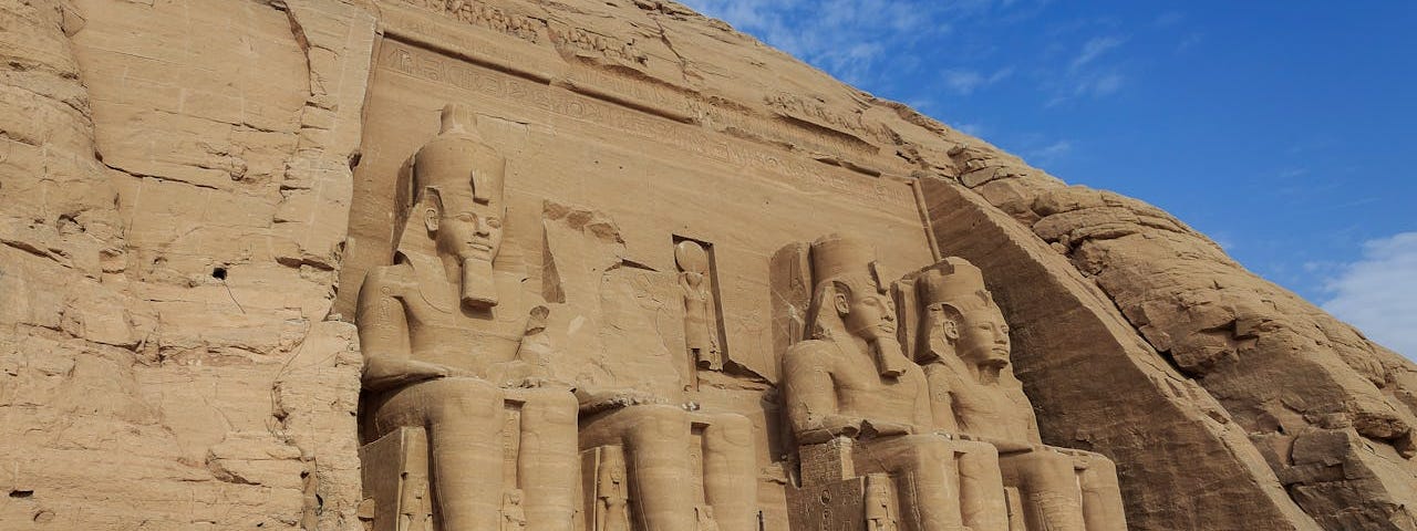 Abu Simbel Temples, built by Ramesses II.