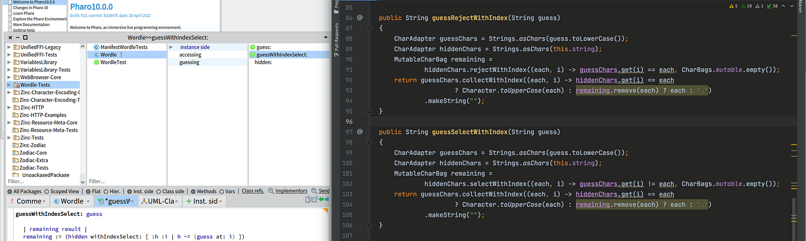 Pharo 10.0 and Intellij IDEA 2022.1