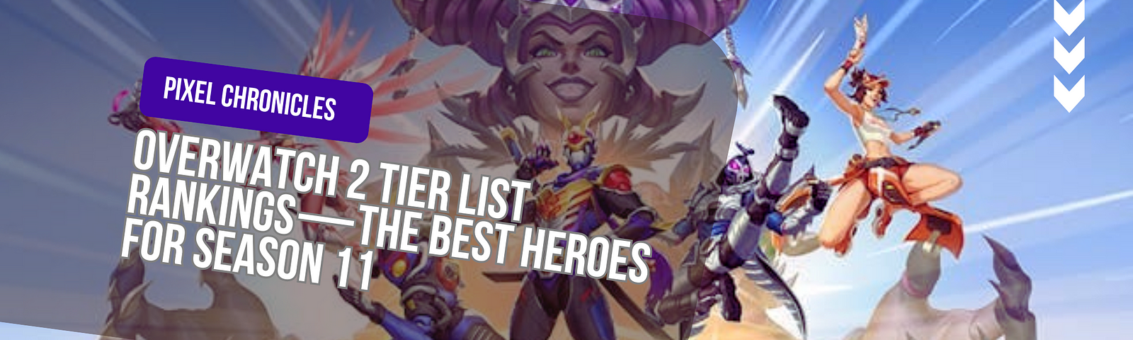 Overwatch 2 Tier List Rankings for Season 11 showing the best heroes in Damage, Tank, and Support categories
