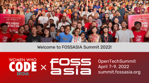 위민 후 코드 서울 X FOSSAISA Summit 2022 포스터