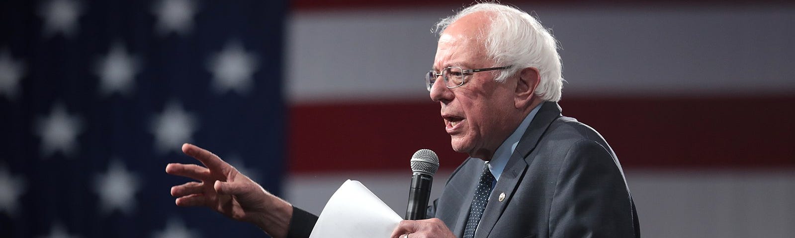 Sen. Bernie Sanders in Des Moines, Iowa