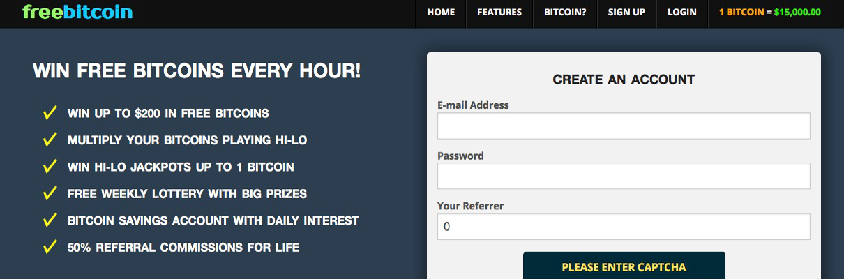 Freebitcoin Win Free Bitcoin Every Hour Win Up To 200 In Free - 