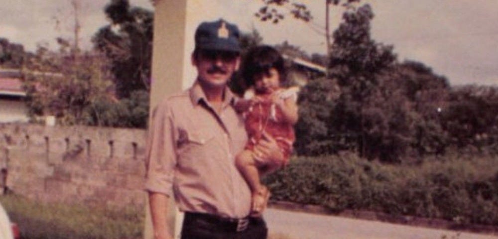 Dad and Liz 1982