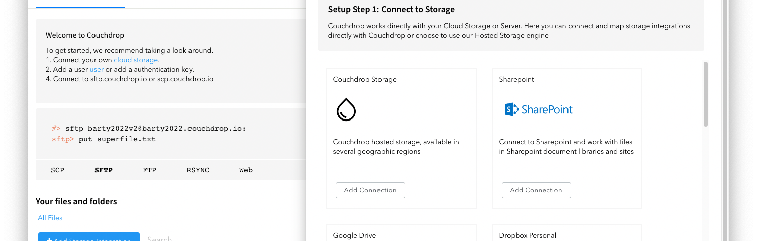 dropbox ftp and sftp