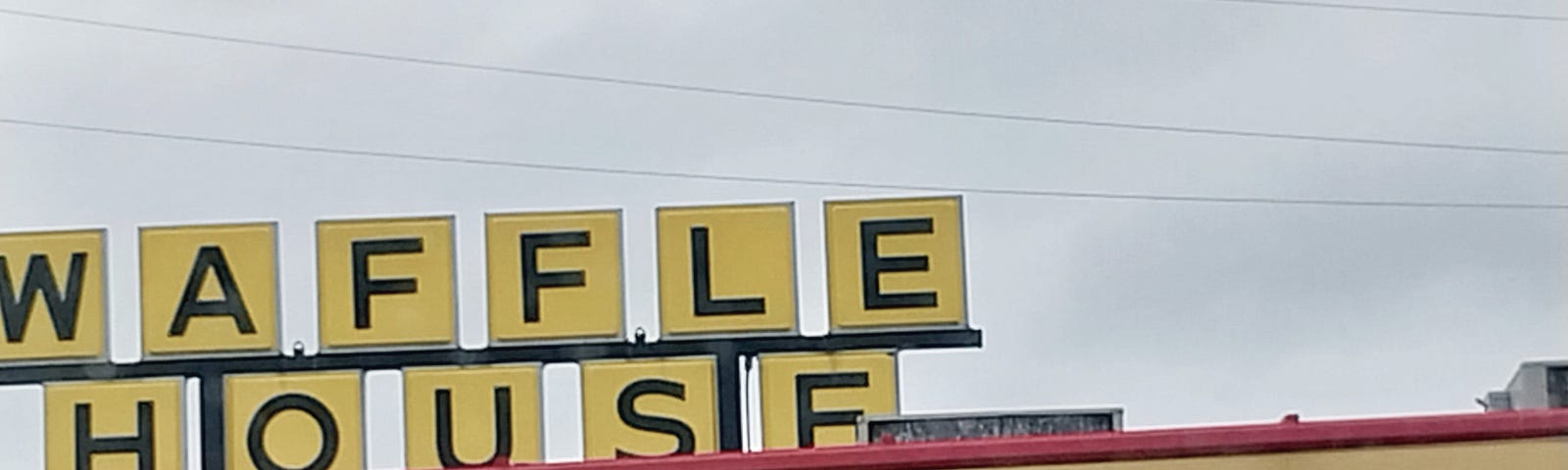 waffle house restaurant sign