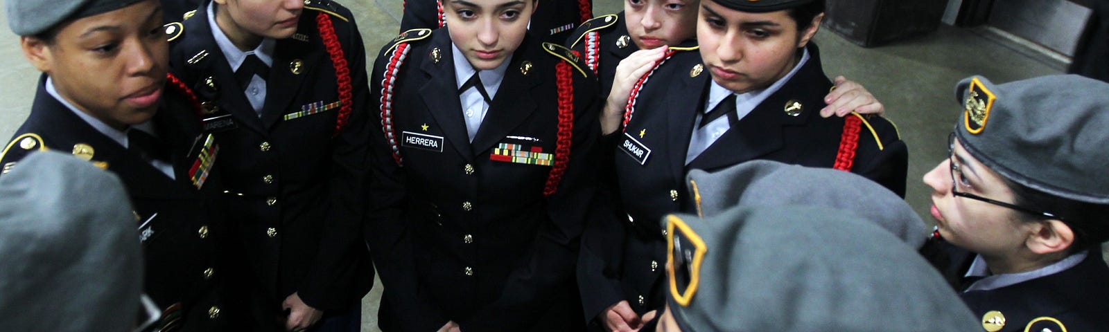 Cadets from across the country competed at the Army JROTC National Drill and Ceremony competition in Louisville, Kentucky, April 9, 2016. U.S. Army photo