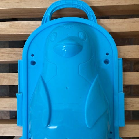 A penguin-shaped mold