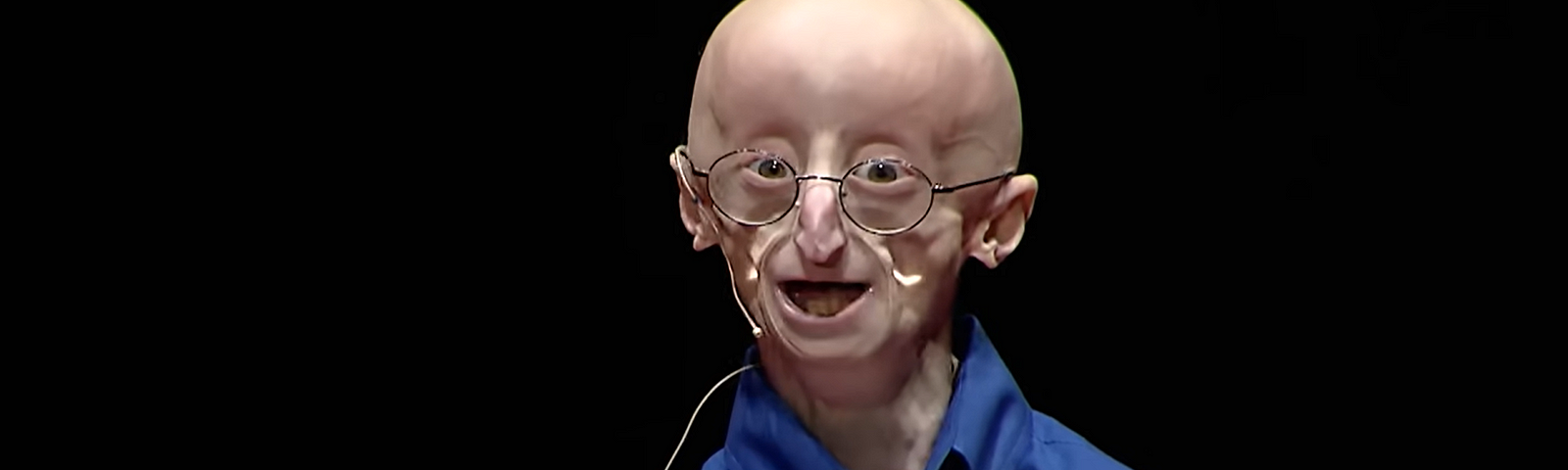 Sam Berns giving a Ted talk about how he found happiness and success