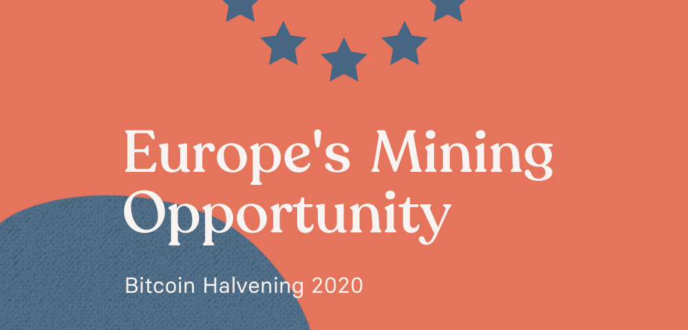 Europe’s Mining Opporunity over a partial EU flag.