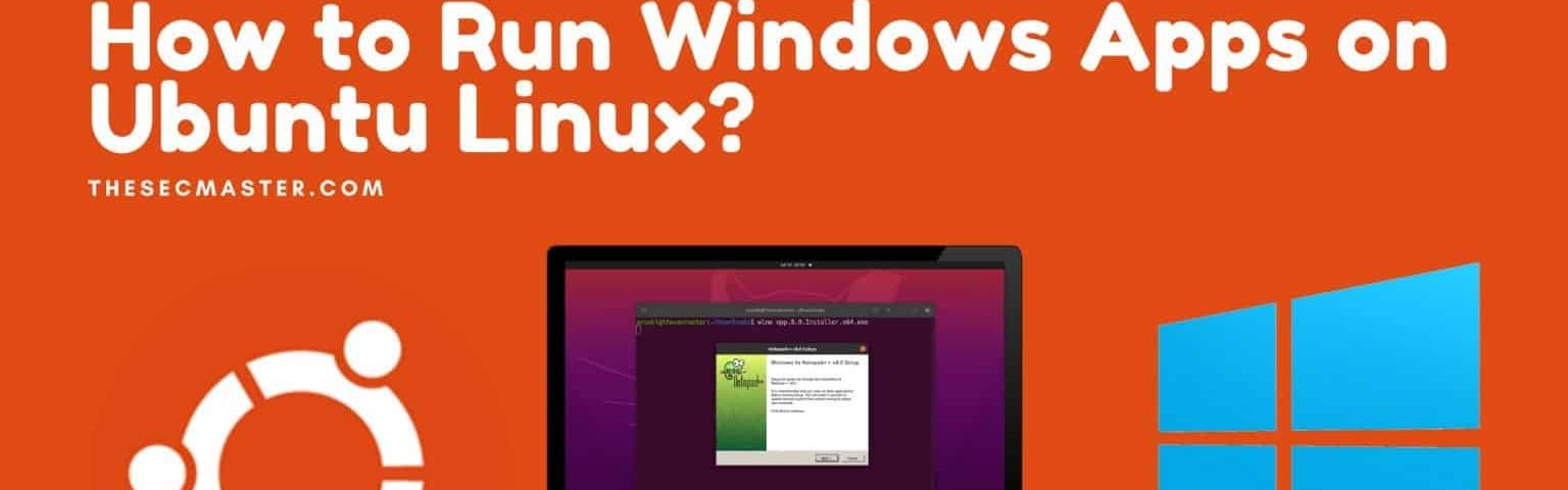 Ubuntu logo, Mac Desktop , Blue Windows Logo on an orange Background with Post Titles.