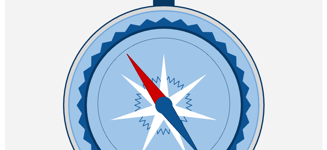 An image of a compass.