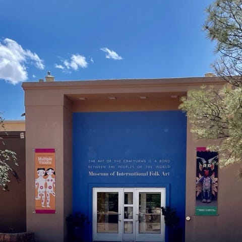 Exterior of the Museum of International Folk Art in Santa Fe, New Mexico