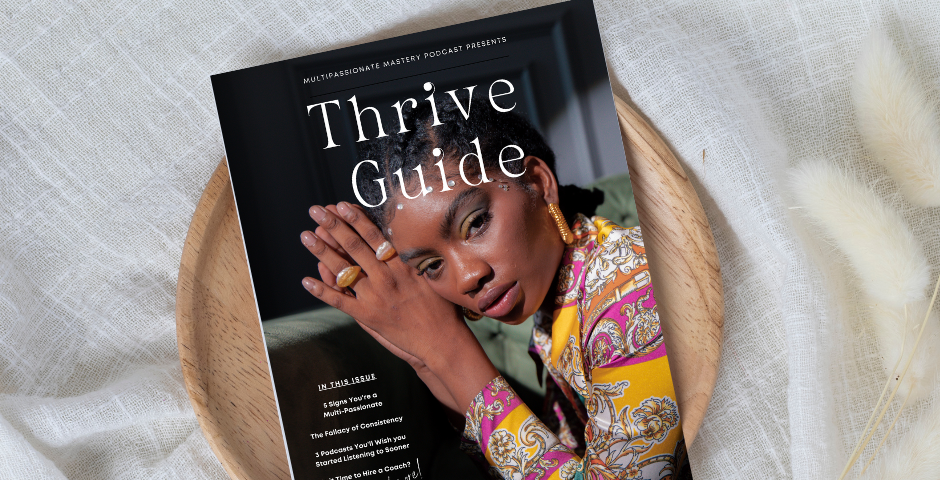 Thrive Guide magazine mock up