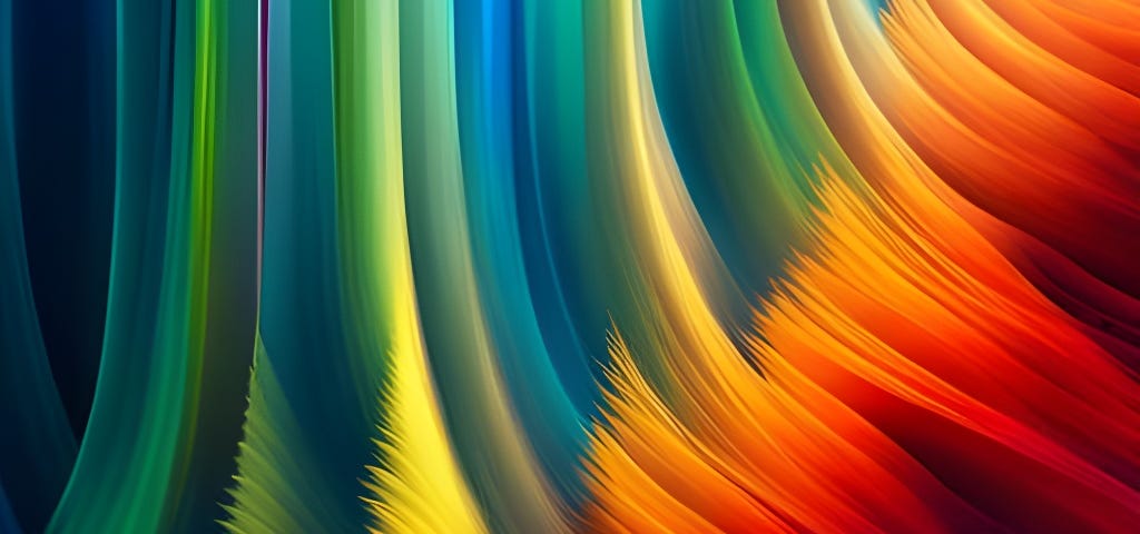 colorful abstract design with fuzzy edges