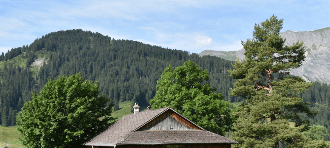 Rustic farmhouse in Swiss alps — Moral Letters to Lucilius