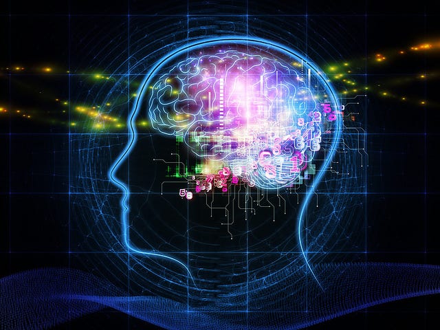 Illustration of computerized human brain. “Good systems” are values-driven Human-AI partnerships.