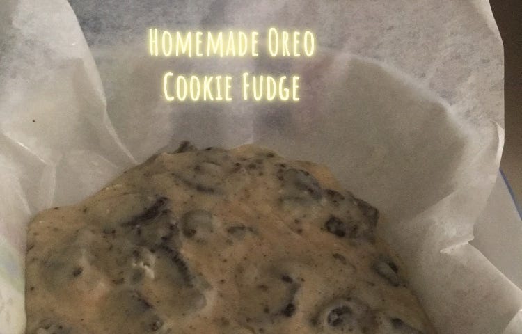 A photo of the Homemade Oreo Fudge