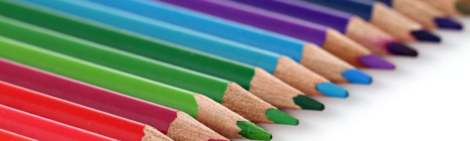 rainbow colored pencils